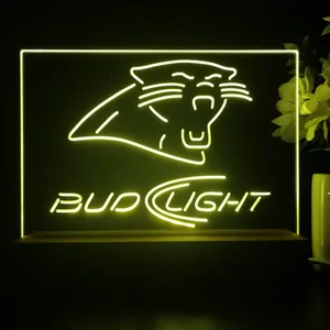 Carolina Panthers Bud Light LED Desk Light