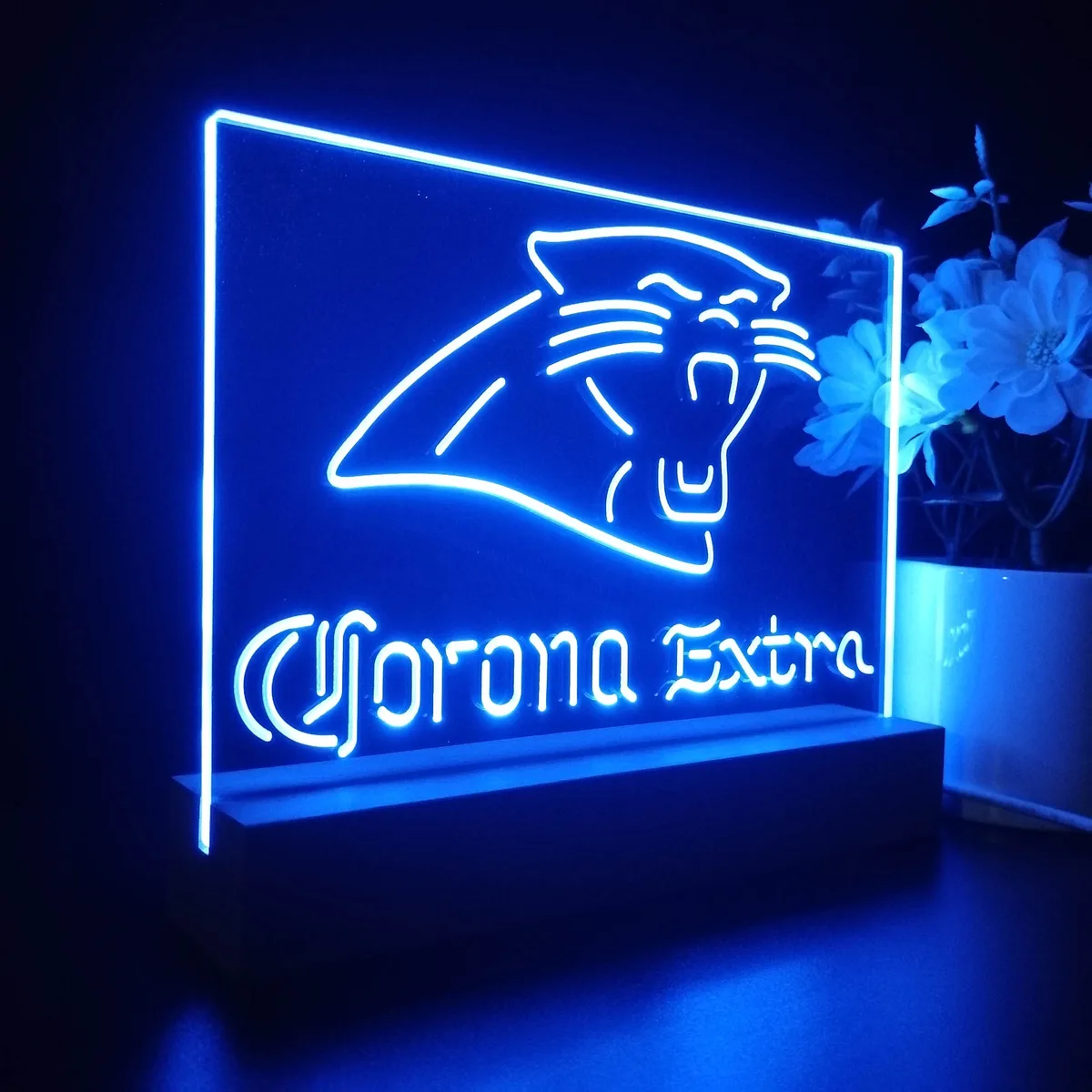 Carolina Panthers Corona Extra LED Desk Light