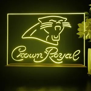 Carolina Panthers Crown Royal LED Desk Light