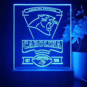 Carolina Panthers EST 1995 LED Desk Light