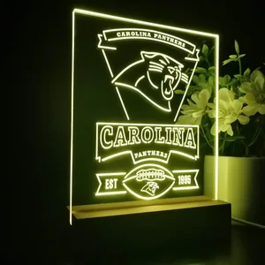 Carolina Panthers EST 1995 LED Desk Light