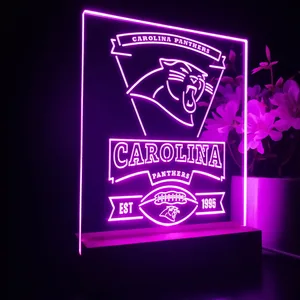 Carolina Panthers EST 1995 LED Desk Light