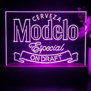 Cerveza Modelo Especial On Draft LED Desk Light