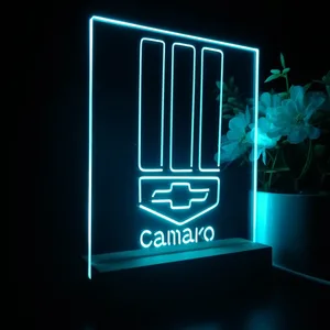 Chevrolet Camaro Emblem LED Desk Light