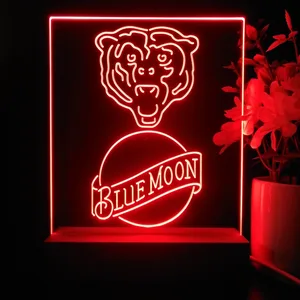 Chicago Bears Blue Moon LED Desk Light