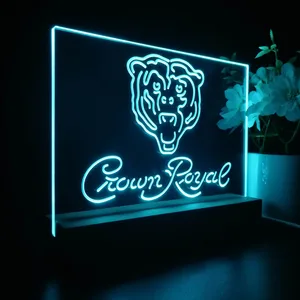 Chicago Bears Crown Royal LED Desk Light