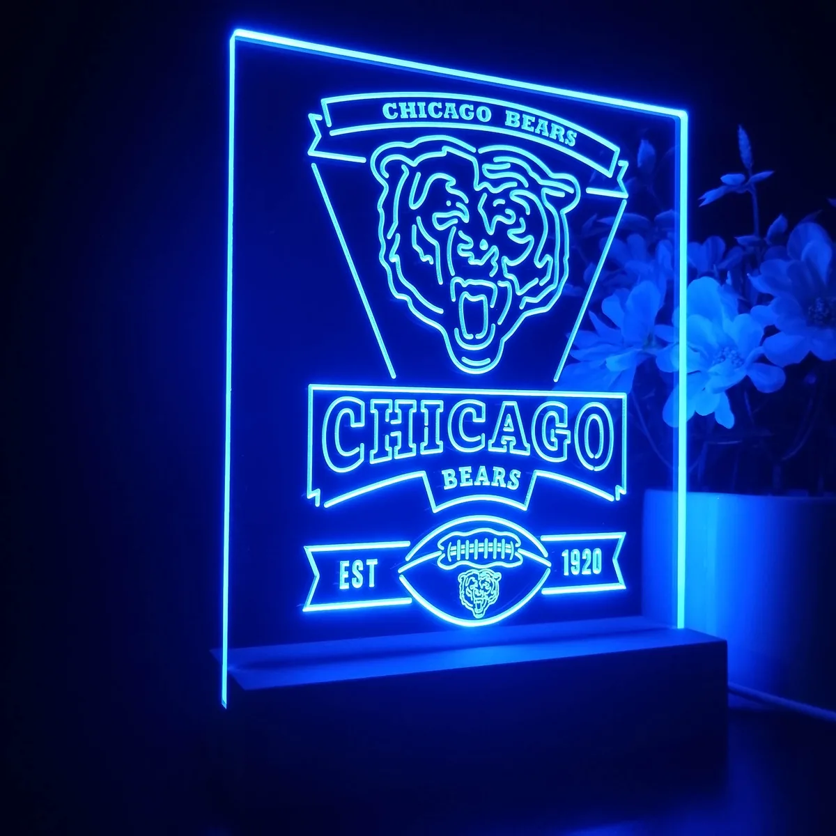 Chicago Bears EST 1920 LED Desk Light