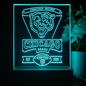 Chicago Bears EST 1920 LED Desk Light