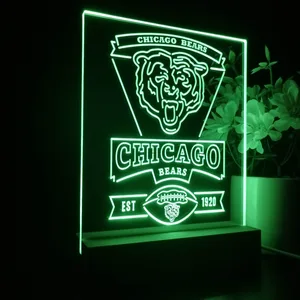 Chicago Bears EST 1920 LED Desk Light
