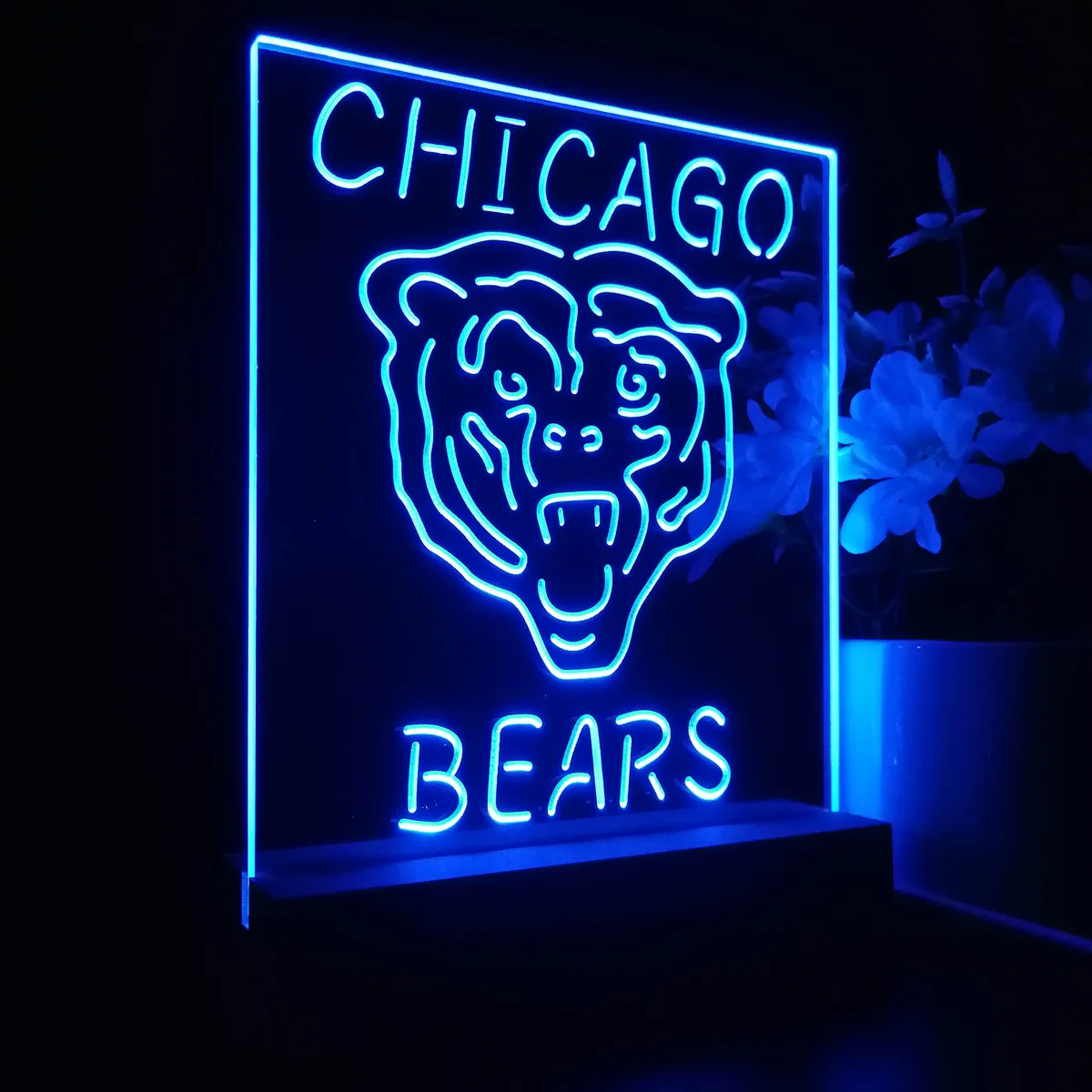 Chicago Bears Logo 1 LED Desk Light