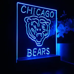 Chicago Bears Logo 1 LED Desk Light