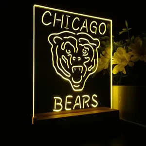 Chicago Bears Logo 1 LED Desk Light