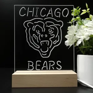 Chicago Bears Logo 1 LED Desk Light