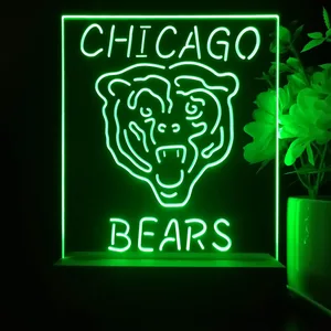 Chicago Bears Logo 1 LED Desk Light