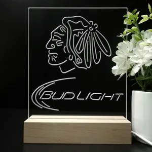 Chicago Blackhawks Bud Light LED Desk Light