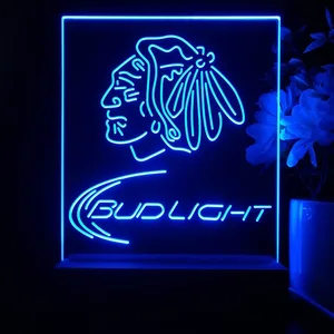 Chicago Blackhawks Bud Light LED Desk Light