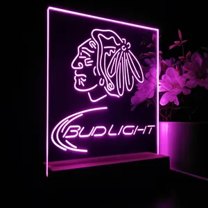 Chicago Blackhawks Bud Light LED Desk Light
