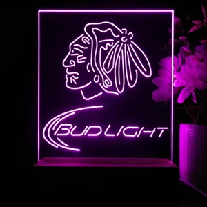 Chicago Blackhawks Bud Light LED Desk Light