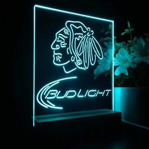Chicago Blackhawks Bud Light LED Desk Light