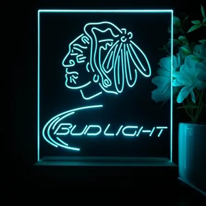 Chicago Blackhawks Bud Light LED Desk Light
