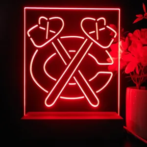 Chicago Blackhawks Logo 1 LED Desk Light