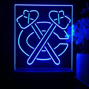 Chicago Blackhawks Logo 1 LED Desk Light