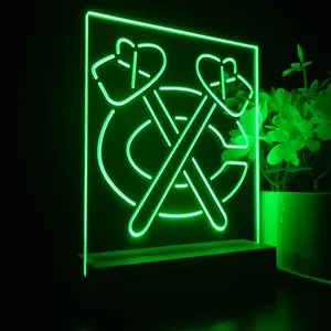 Chicago Blackhawks Logo 1 LED Desk Light