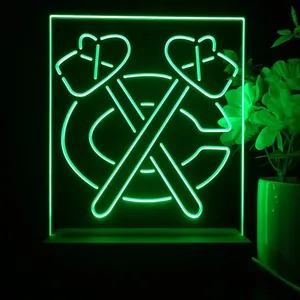 Chicago Blackhawks Logo 1 LED Desk Light