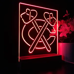 Chicago Blackhawks Logo 1 LED Desk Light