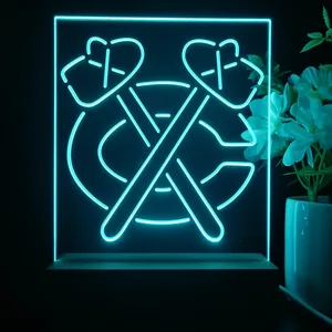 Chicago Blackhawks Logo 1 LED Desk Light