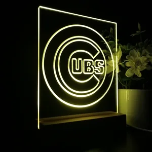 Chicago Cubs Logo 1 LED Desk Light