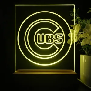 Chicago Cubs Logo 1 LED Desk Light