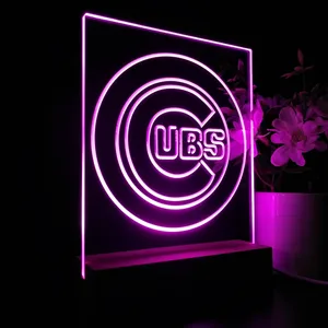Chicago Cubs Logo 1 LED Desk Light