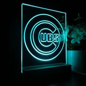 Chicago Cubs Logo 1 LED Desk Light