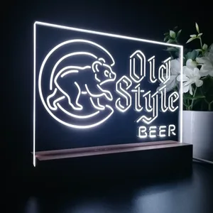 Chicago Cubs Old Style Beer LED Desk Light