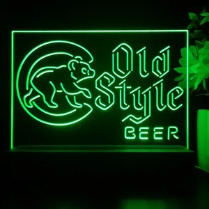 Chicago Cubs Old Style Beer LED Desk Light