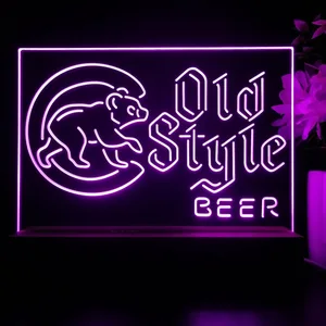 Chicago Cubs Old Style Beer LED Desk Light