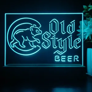 Chicago Cubs Old Style Beer LED Desk Light