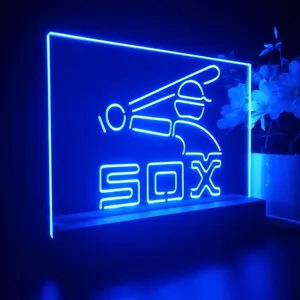 Chicago White Sox Logo 2 LED Desk Light - Legacy Edition