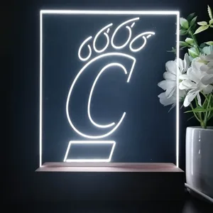 Cincinnati Bearcats Logo LED Desk Light