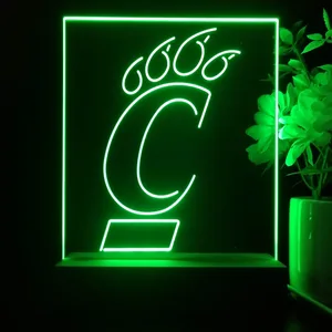 Cincinnati Bearcats Logo LED Desk Light