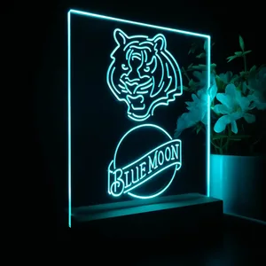 Cincinnati Bengals Blue Moon LED Desk Light