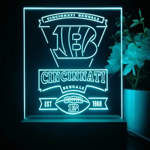 Cincinnati Bengals EST 1968 LED Desk Light