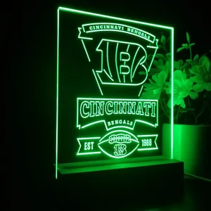 Cincinnati Bengals EST 1968 LED Desk Light