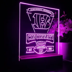 Cincinnati Bengals EST 1968 LED Desk Light