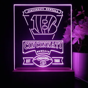 Cincinnati Bengals EST 1968 LED Desk Light