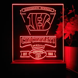 Cincinnati Bengals EST 1968 LED Desk Light
