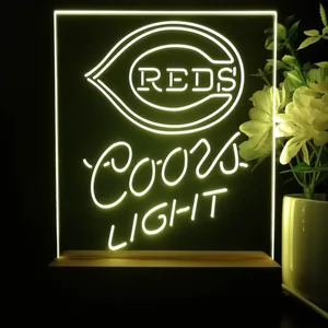 Cincinnati Reds Coors Light LED Desk Light