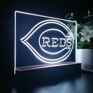Cincinnati Reds Logo 1 LED Desk Light