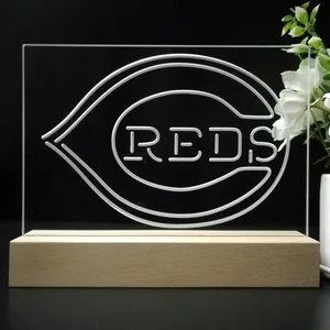 Cincinnati Reds Logo 1 LED Desk Light